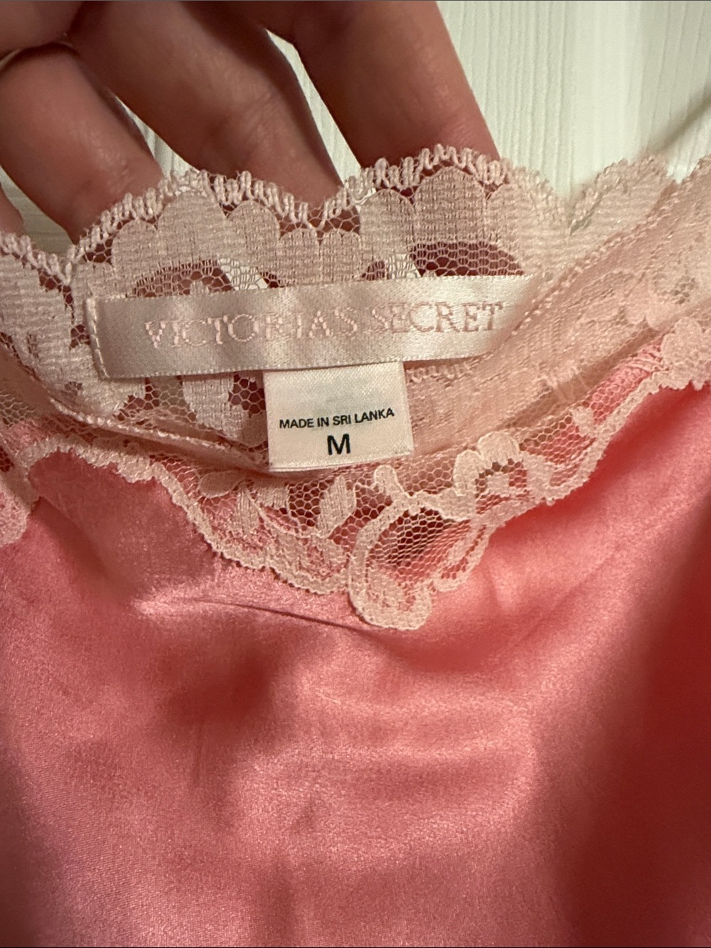 VTG Victoria’s Secret 2004 Pink Satin & Lace "Maria" Slip Dress Chemise - Size M - Picture 2 of 8